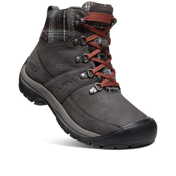 KEEN Kaci III Winter Mid Waterproof Magnet/Black Plaid 5 B (M)